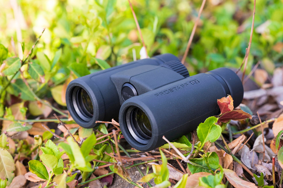 Prostaff P3 10x42 (16777) Black Binoculars Bundle with Lens Pen, and Cloth - High Powered Compact Adult Binoculars for Hunting, Bird Watching, and Hiking Essentials, Zoom Lightweight Travel
