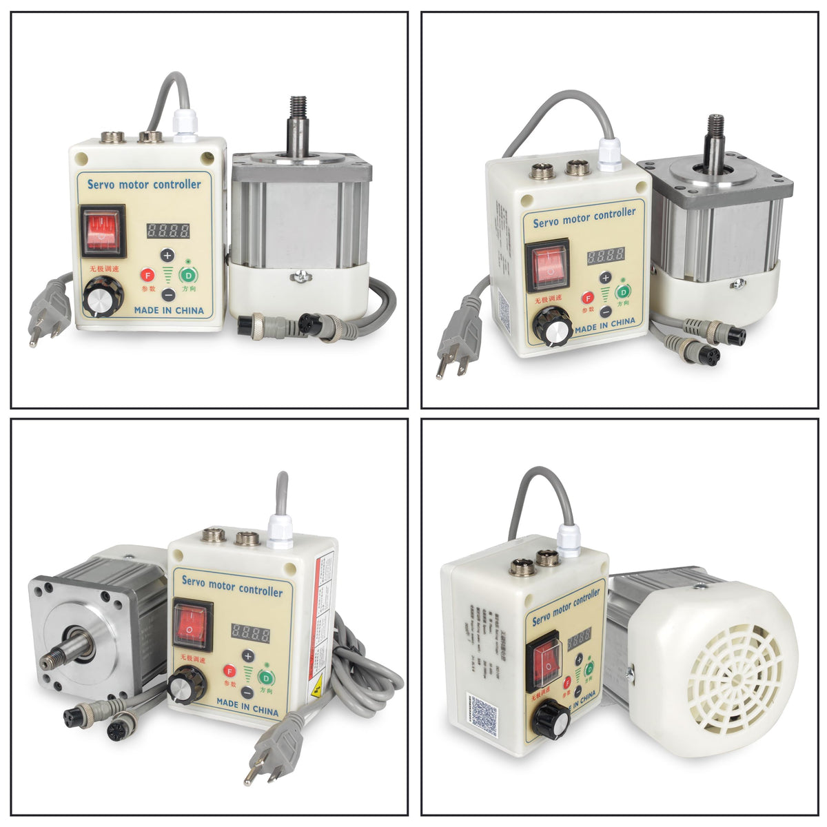 CNCTOPBAOS 550W AC Permanent Magnet Brushless Servo Motor Kit 110V 3/4HP 1.85N.m, 200-7000RPM Knob Adjustable Speed CW/CCW Servo Controller for Lathe Woodworking Tapping Belt Sander Sewing Machine