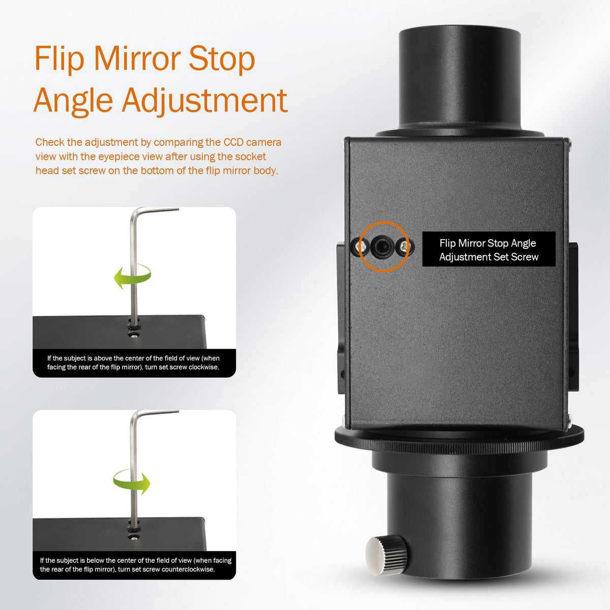 Astromania 1.25 Inch Flip Mirror for Telescope with Eyepiece Adapter, Precise Focusing & Centering Telescope Accessories with Camera & Eyepiece for Simultaneous Naked-Eye Viewing & Astrophotography