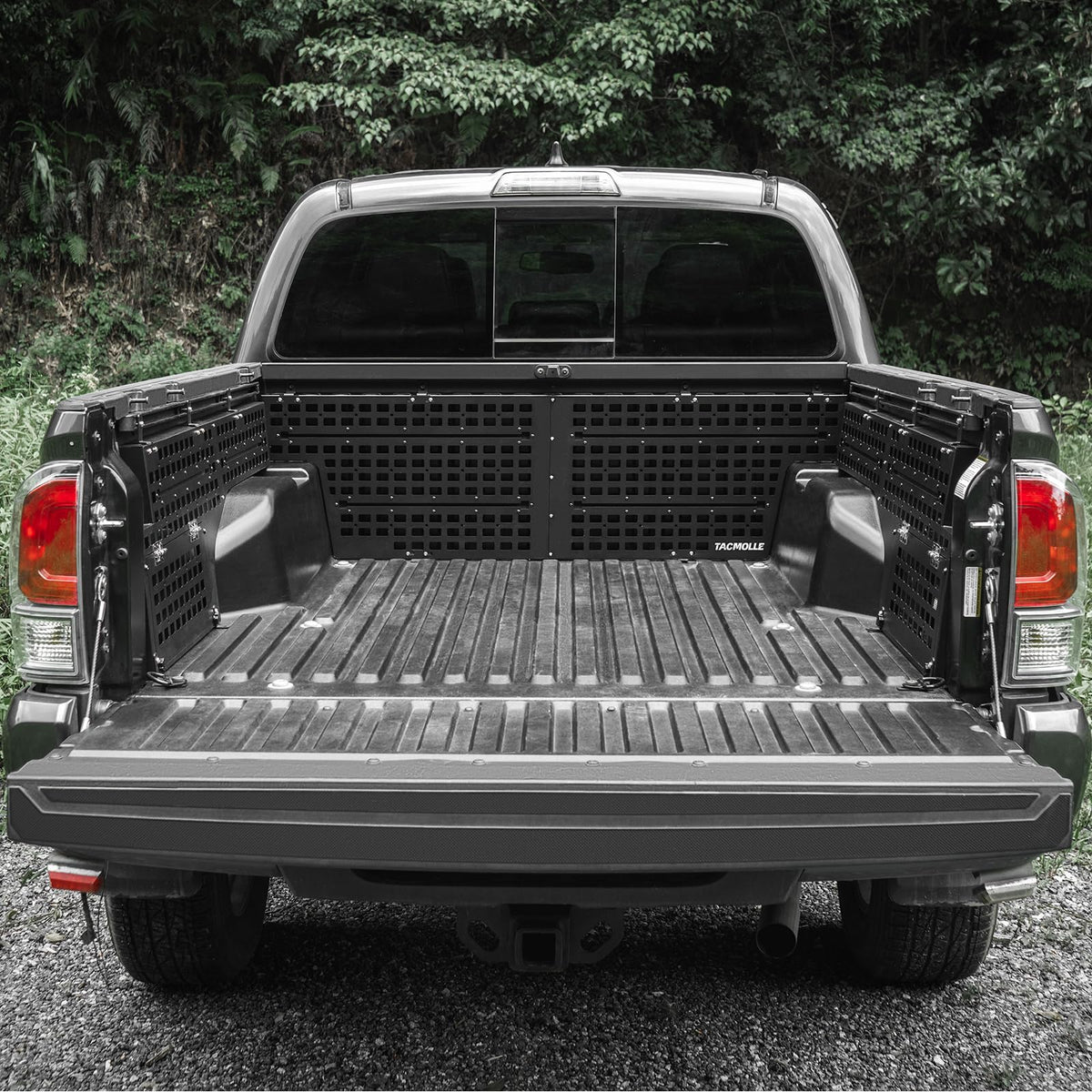 TACMOLLE Truck Bed MOLLE Panel – Truck Bed Organizer for Toyota Tacoma Accessories, Rigid MOLLE Panel Compatible with Toyota Tacoma 2005–2023, 3-Piece