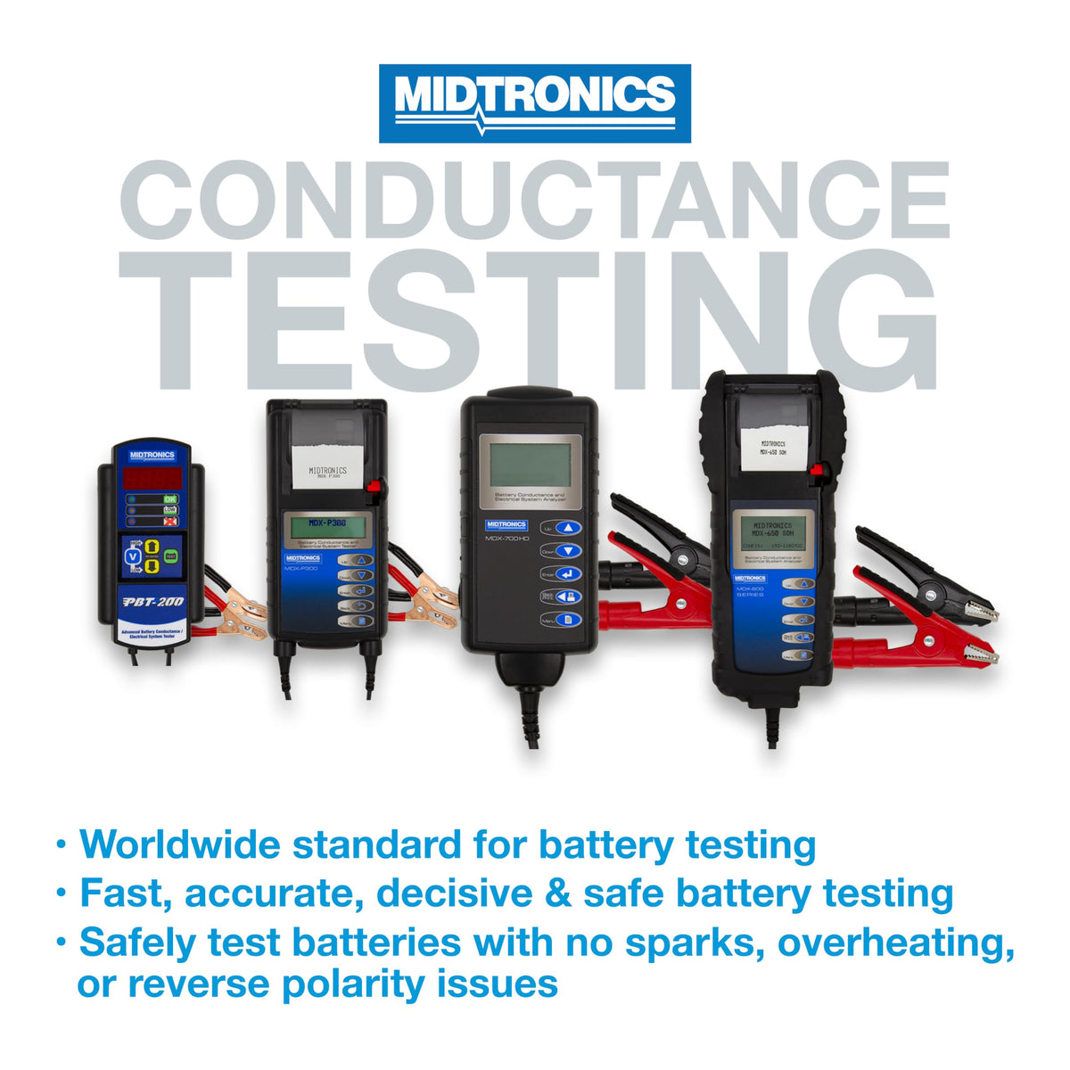Midtronics MDX 640-6V & 12V Digital Battery Conductance & Electrical System Analyzer Battery Tester - Testing for Automotive, Motorcycle & More