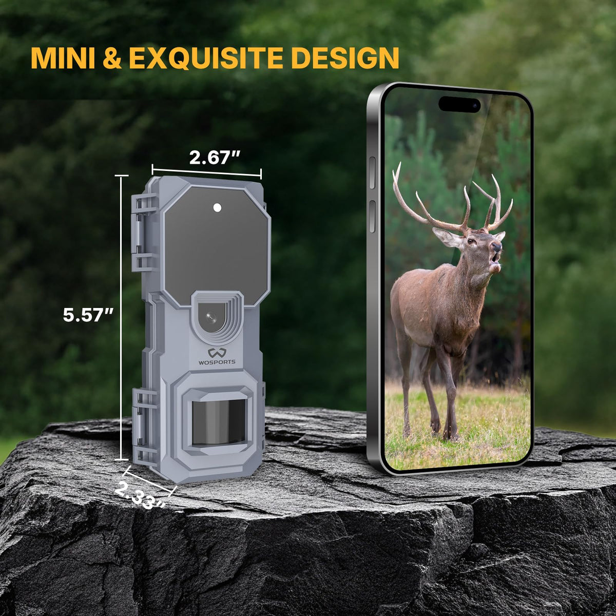 WOSPORTS Mini Trail Camera 6 Pack 32MP 1080P HD Deer Camera with 32GB SD Card Game Cameras with Night Vision Motion Activated Waterproof with Card Reader