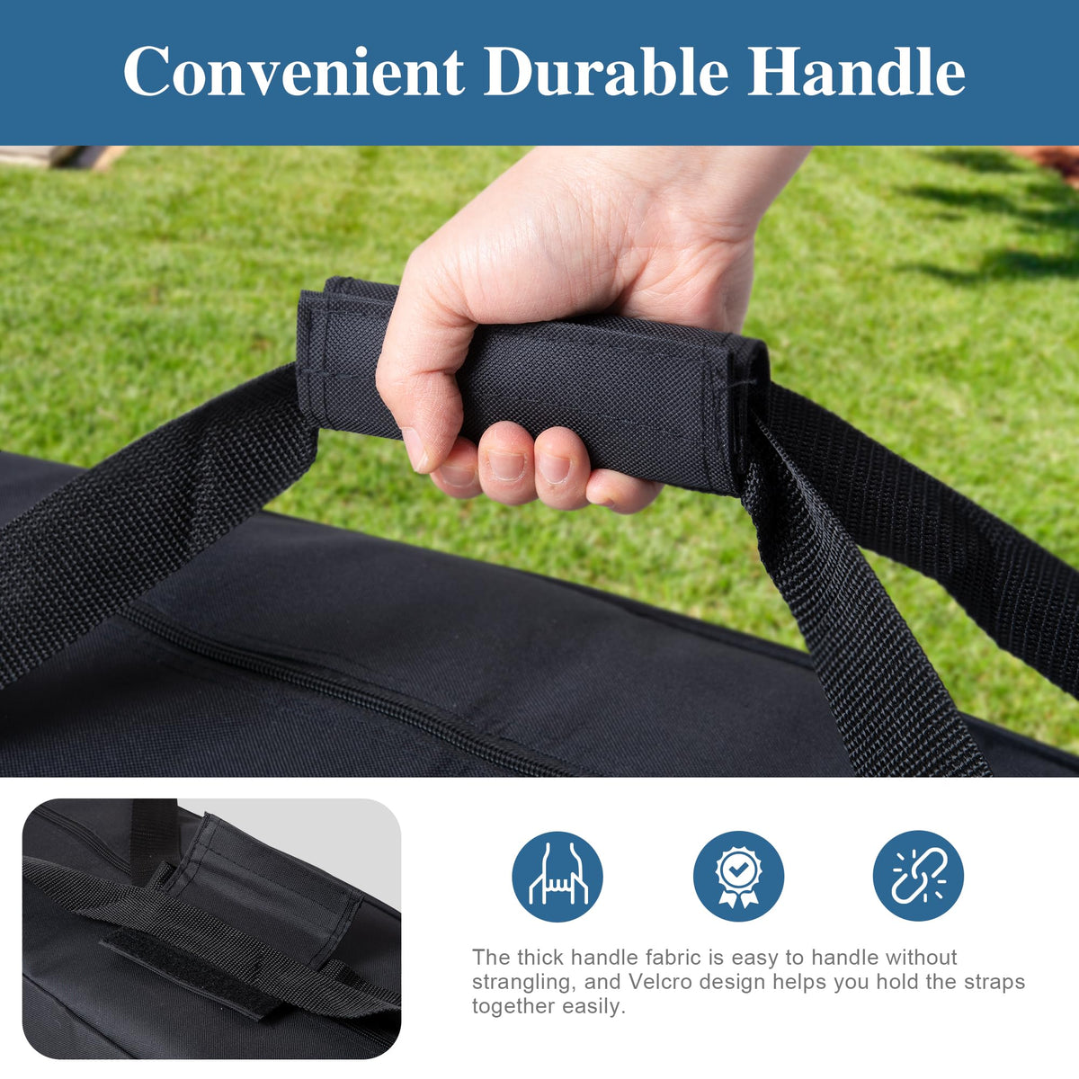 SUNCREAT 2 Person Outdoor Hammock with Curved Spreader Bar for Outdoor, Black Extra Large Hammock Bag Carrying Bag