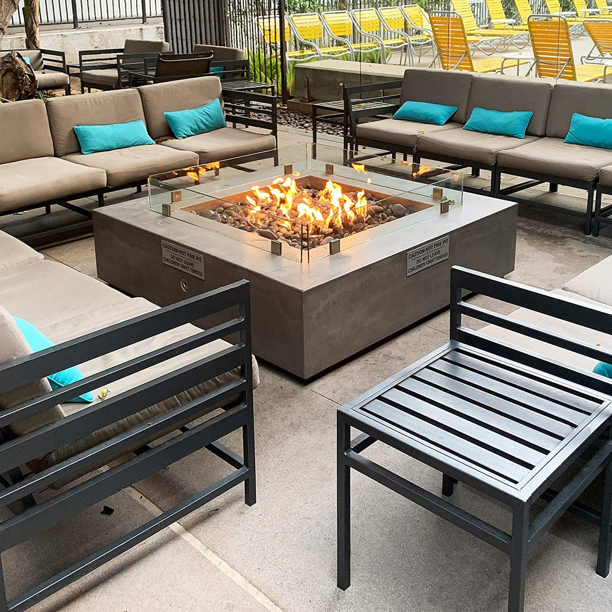 Stanbroil Stainless Steel 30" Round Flat Fire Pit Pan w/24 Fire Burner Ring Installed, BTU 296,000 Max