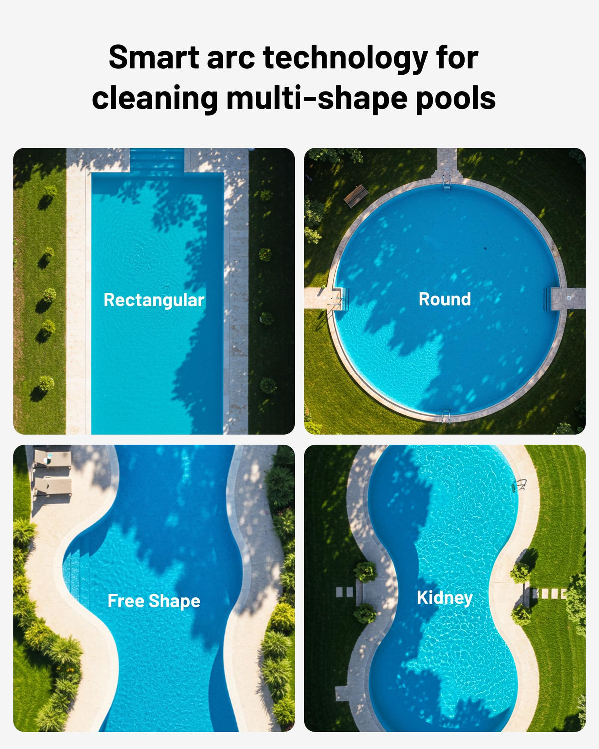 (2026 Upgrade) Spino E1 Cordless Robotic Pool Cleaner, Pool Robot for Wall & Waterline Cleaning, Smart Arc Path for Pools up to 1,600 Sq.ft, Up to 210 Mins Runtime, with 5 Modes, APP Control