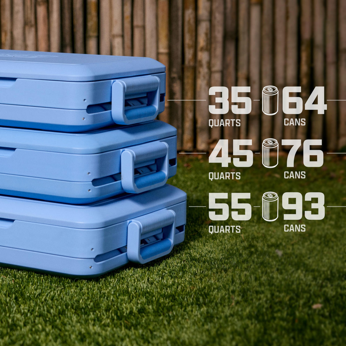 Coleman Snap 'N Go 55-Quart Collapsible Hard Cooler, Portable Hard-Sided Cooler with Waterproof Removable Liner, Space-Saving & Quick Set Up, 64 Hours Cold, Mussel Grey