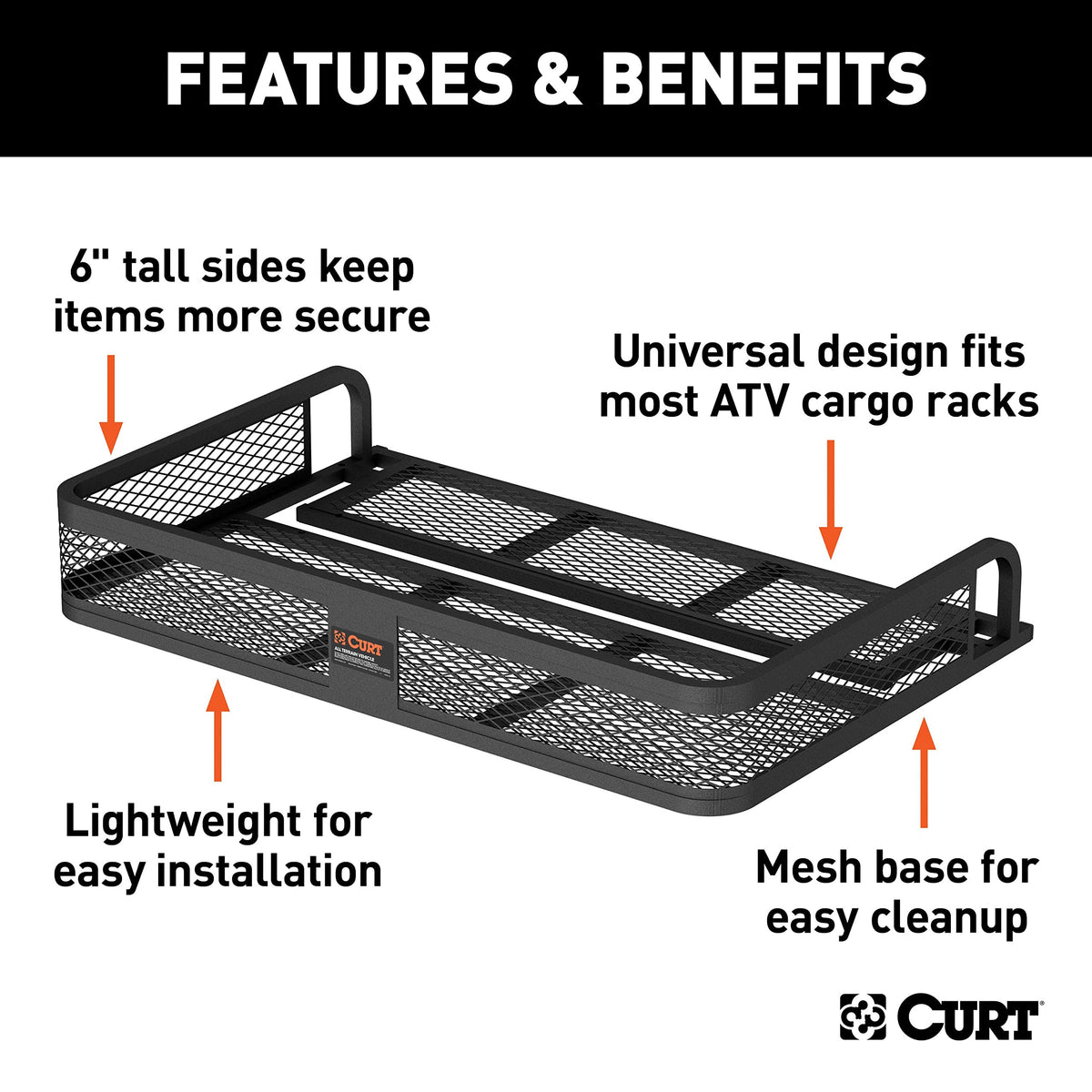 Curt Manufacturing 18101 Basket Style Cargo Carrier