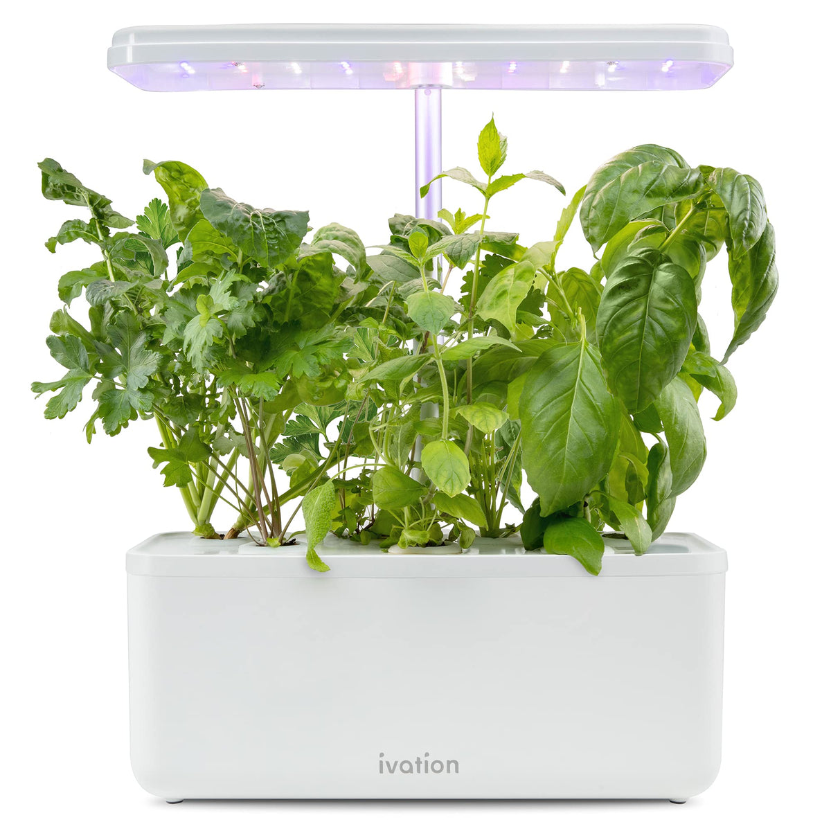 Ivation 7-Pod Indoor Hydroponics Growing System Kit Herb Garden planter w/ LED Grow Light