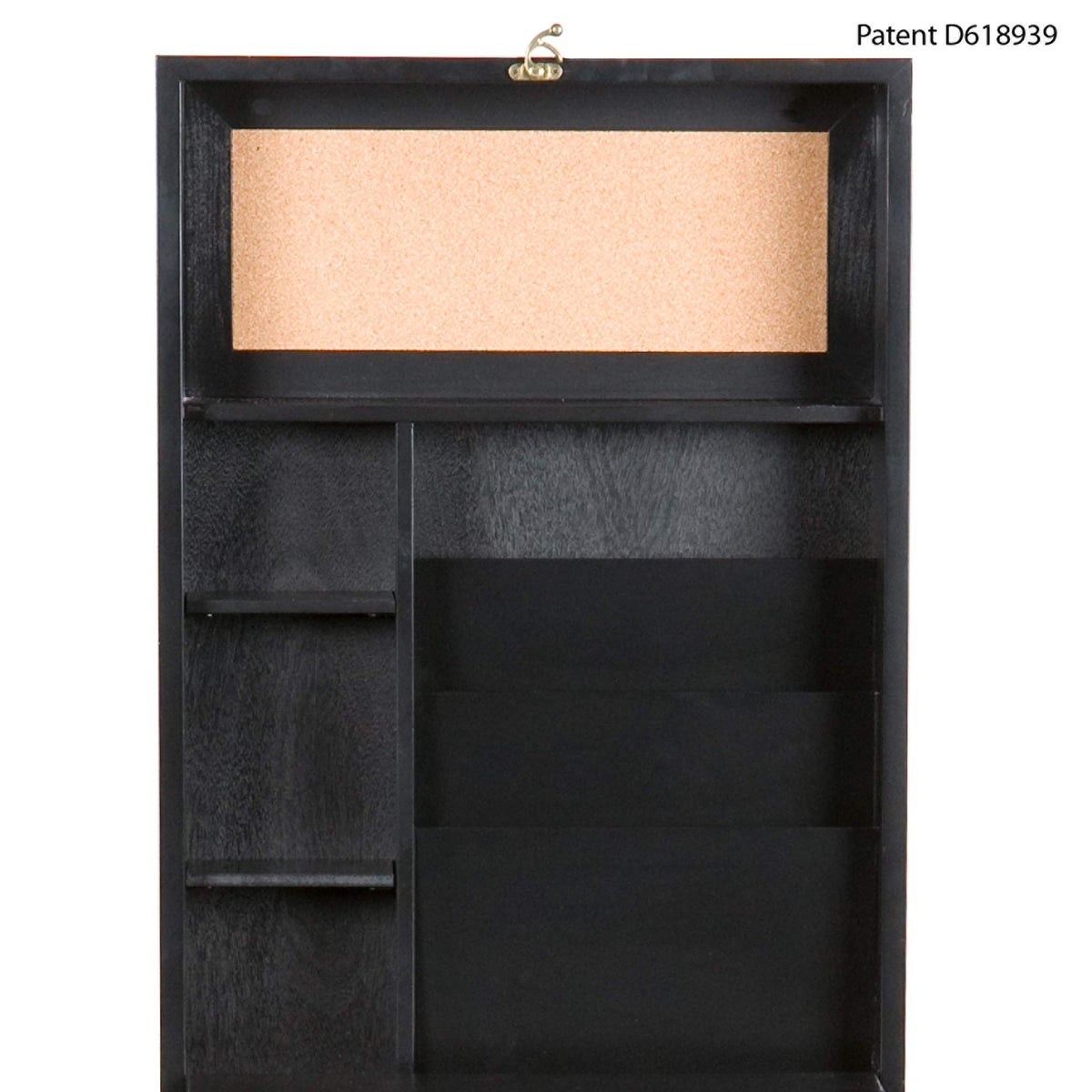 SEI Furniture - Minford Fold-out Convertible Desk - Black - Transitional Design, Black Finish - Fully Assembled - Ideal for Home Office, Bedroom (HO9291)