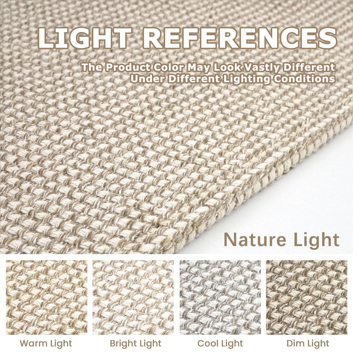 KOZYFLY Indoor Door Mat 2x3 ft Small Area Rugs Washable Front Door Mat Non Slip Rubber Backed Entryway Rug Cotton Entrance Doormat for Front Porch Bathroom Kitchen Bedroom, Ivory/Khaki