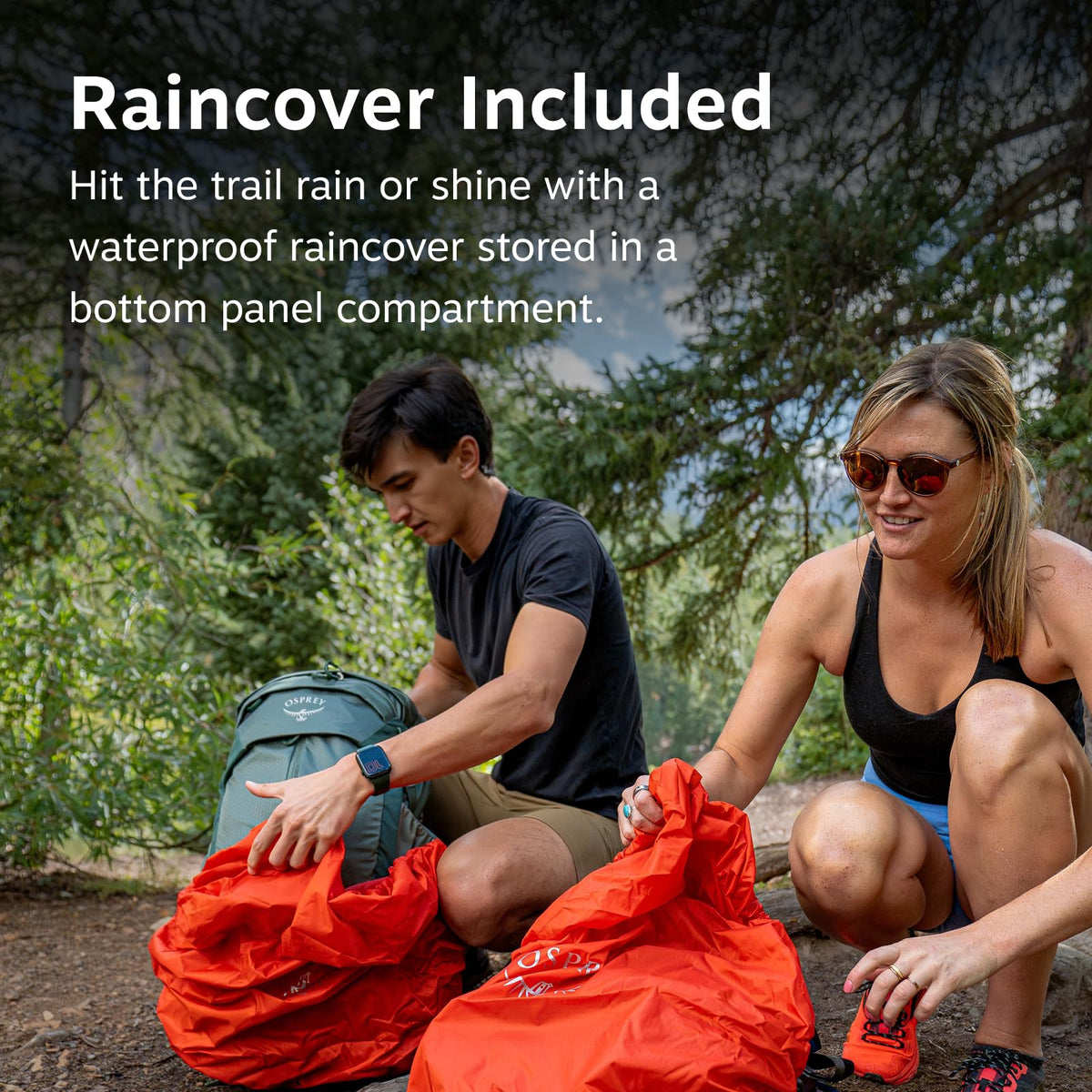 Osprey Sirrus 34L Women's Hiking Backpack - Camping Bag with Waterproof Raincover, Bottle Pockets, & Gear Straps, Purple Dusk