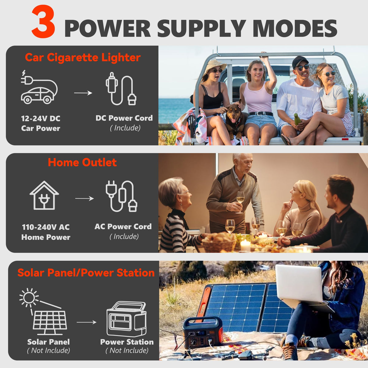 EKOJUCE Portable 12V Refrigerator, 17 Quart Compressor Electric Cooler, 12V Fridge -4℉-68℉, Portable Freezer for Camping, RV, Outdoor