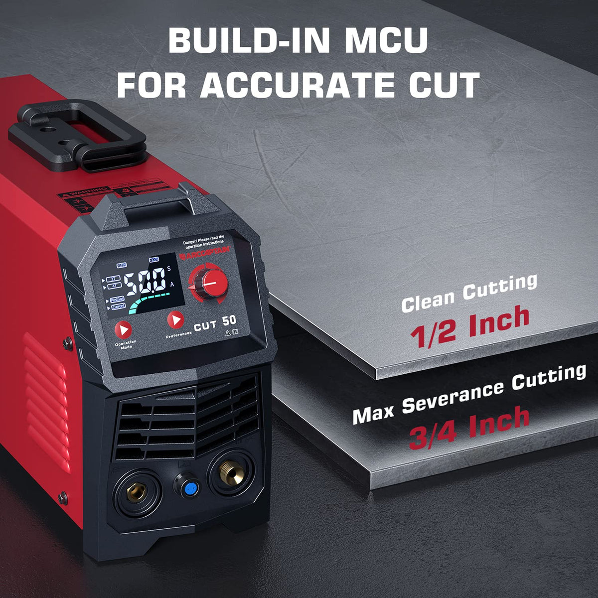 ARCCAPTAIN 50A Plasma Cutter & Welding Helmet