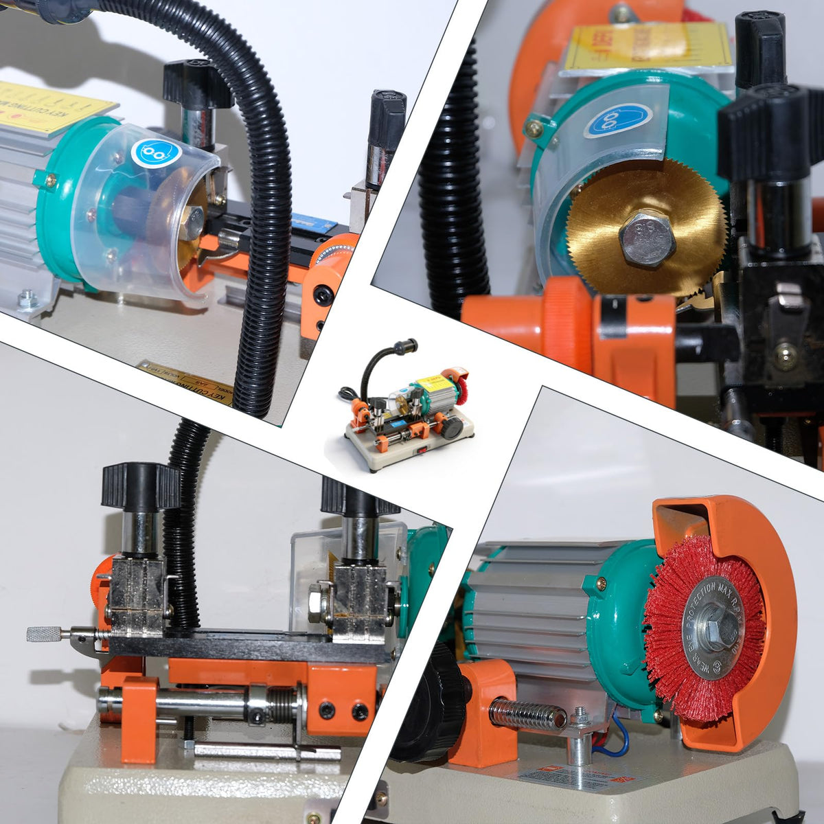 Cutting Machine Duplicator,Horizontal Duplicating Machine 2AS with Brush, Cutting Equipment, Hardware Processing Tool for Commercial Use 110V