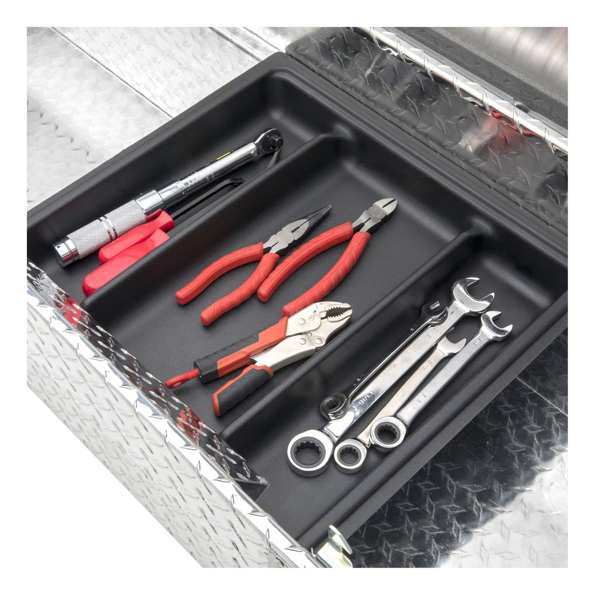 UWS EC10451 69-Inch Heavy-Wall Aluminum Truck Tool Box with Low Profile, RigidCore Lid