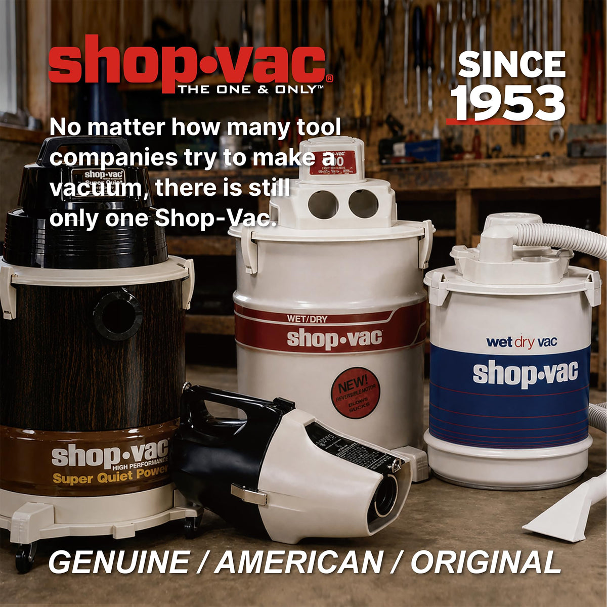 Shop-Vac 4 Gallon 5.5 Peak HP Wet/Dry Utility Vacuum with SVX2 Motor Technology, 3 in 1 Function Portable Shop Vacuum with Cart, Attachments, 5914000
