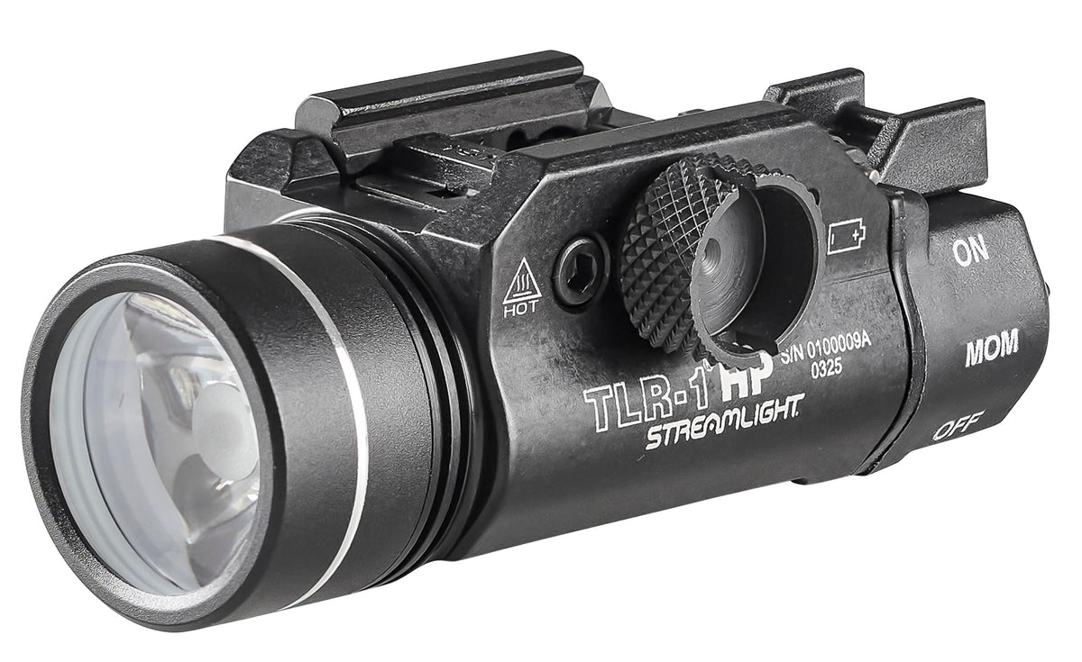 Streamlight 59152 TLR-1 HP 1000-Lumen High Candela Weapon Mounted Light with Long Gun Kit, Includes Safe Off Remote and Standard Switches, Remote Pressure Switch, Mounting Clips, Black