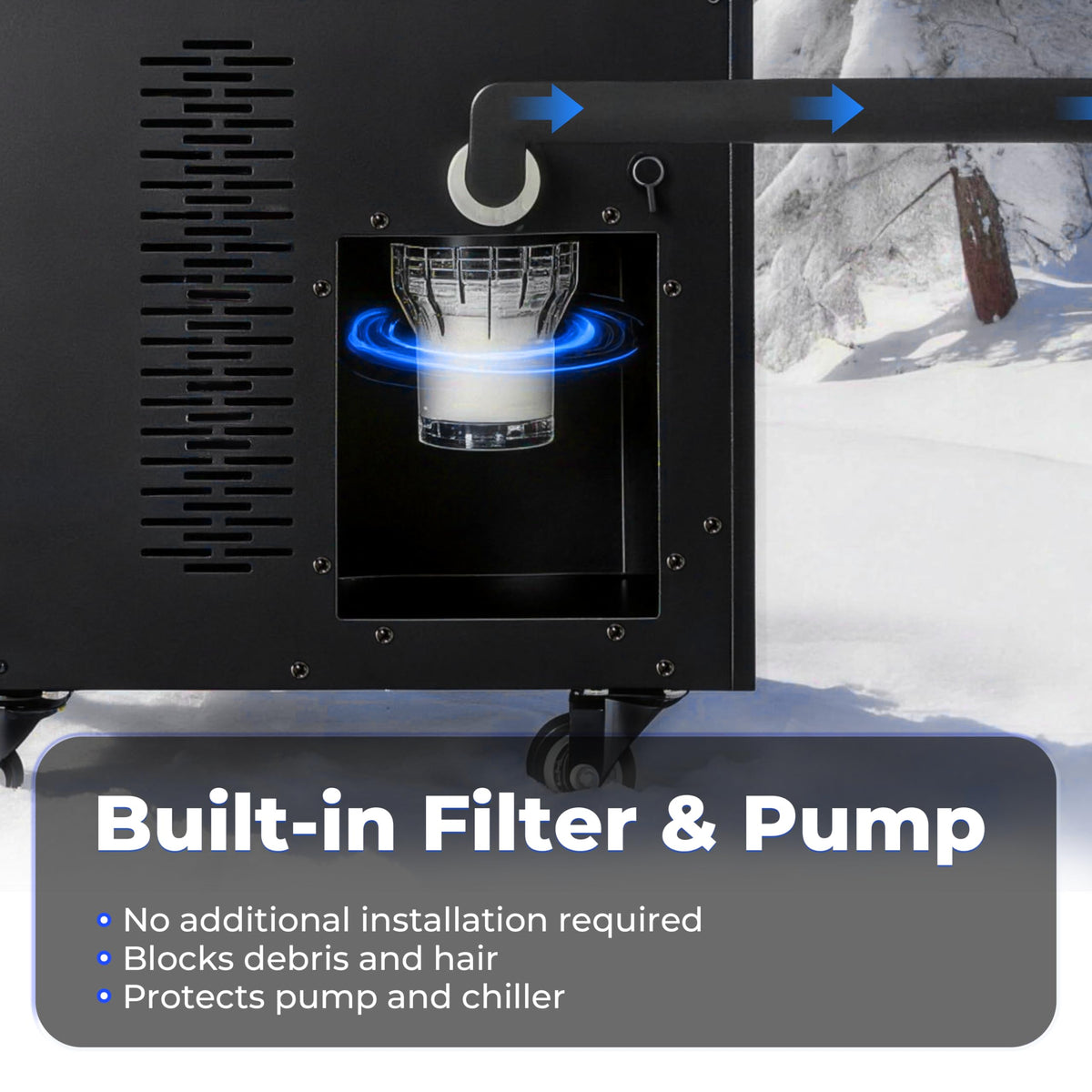Ice Bath Chiller for Cold Plunge,1/3 HP Ice Bath Chiller with Household Submersible Water Pump,Insulation pipe, Ideal for Cold Bath Plunge Tub