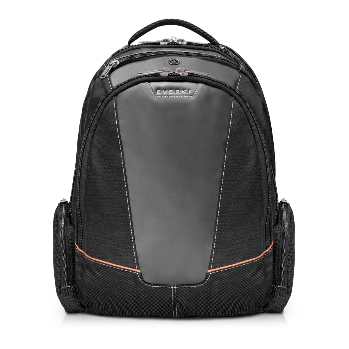 EVERKI Flight Business Laptop Backpack (EKP119) with Orange Accessory Pouch & Rain Cover - Men's Backpack with 16" Compartment, 28.5L Capacity - Flight Business Backpack, Pouch & Cover Bundle