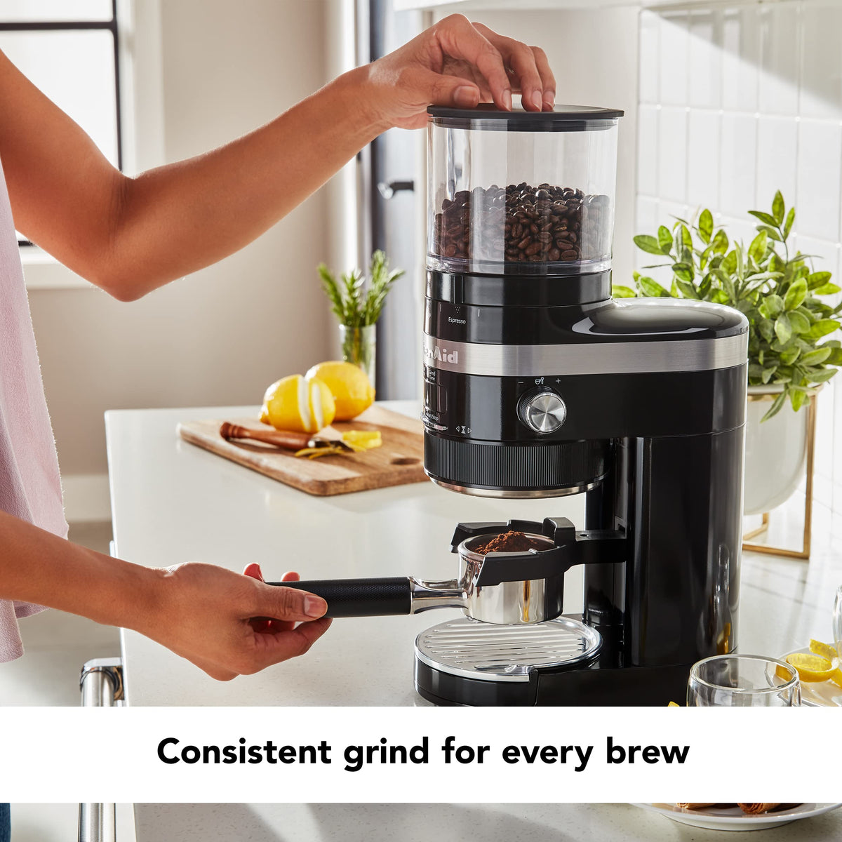 KitchenAid Burr Coffee Grinder, KCG8433, Onyx Black