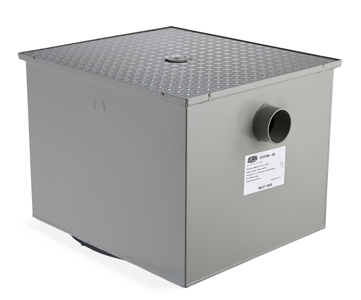 Zurn GT2700-35-3NH, 35 GPM 3 Inch No-Hub Connection Grease Interceptor