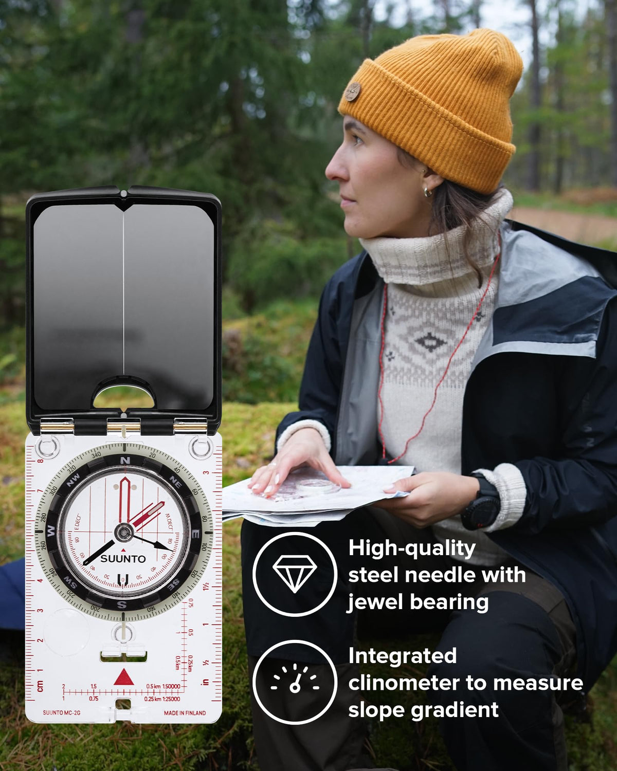SUUNTO MC-2G Global Compass, White