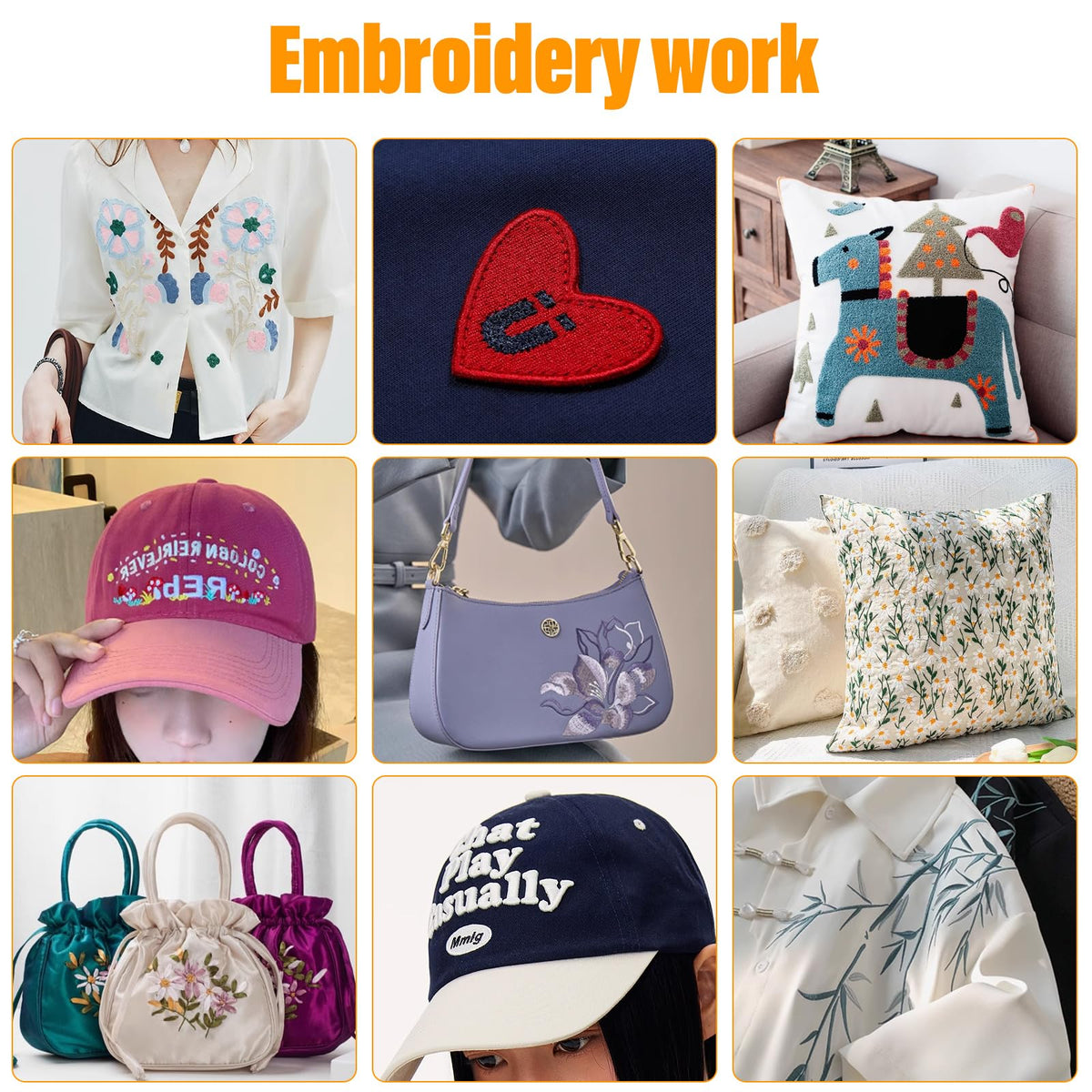 Commercial Embroidery Machine, Multi Needle Embroidery Machine 12 Needles, 11.8"x7.8" Embroidery Area, 1000SPM Max Speed, Wifi & 10.1" Touch Screen, Suitable for 3D Hat, Flat & Garments (YS-1201-MINI)