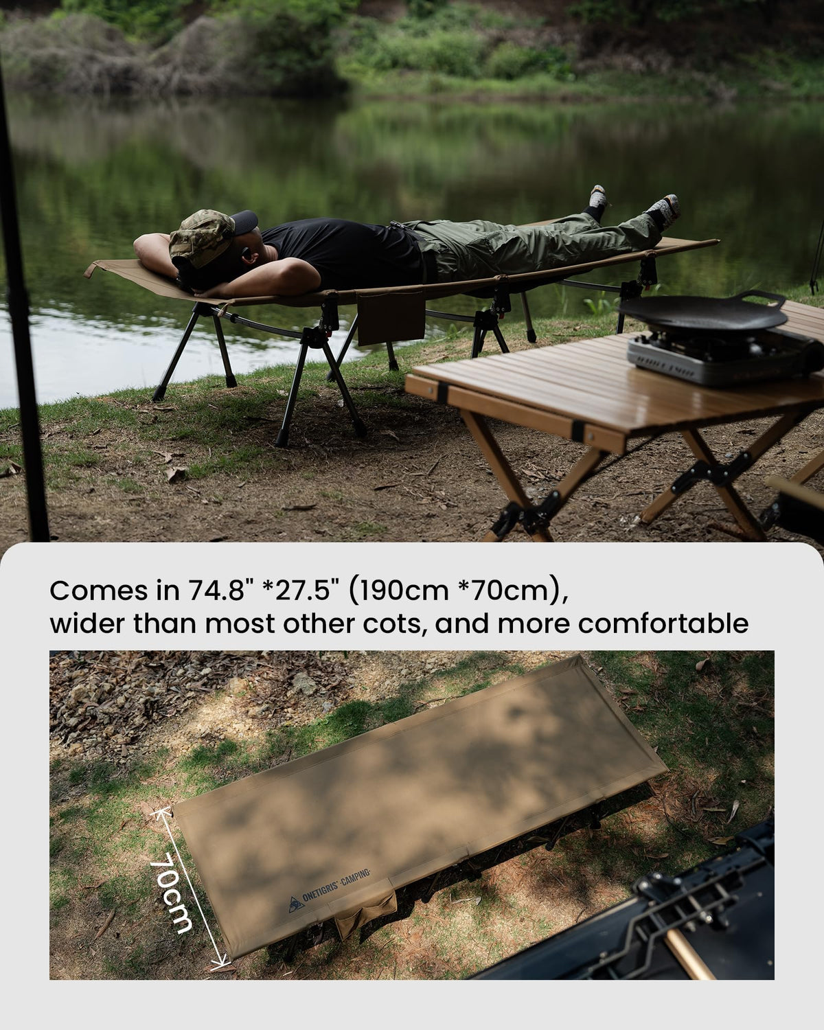 OneTigris COMETA Camping Tent + OneTigris SUPRANUBIS Camping Cot