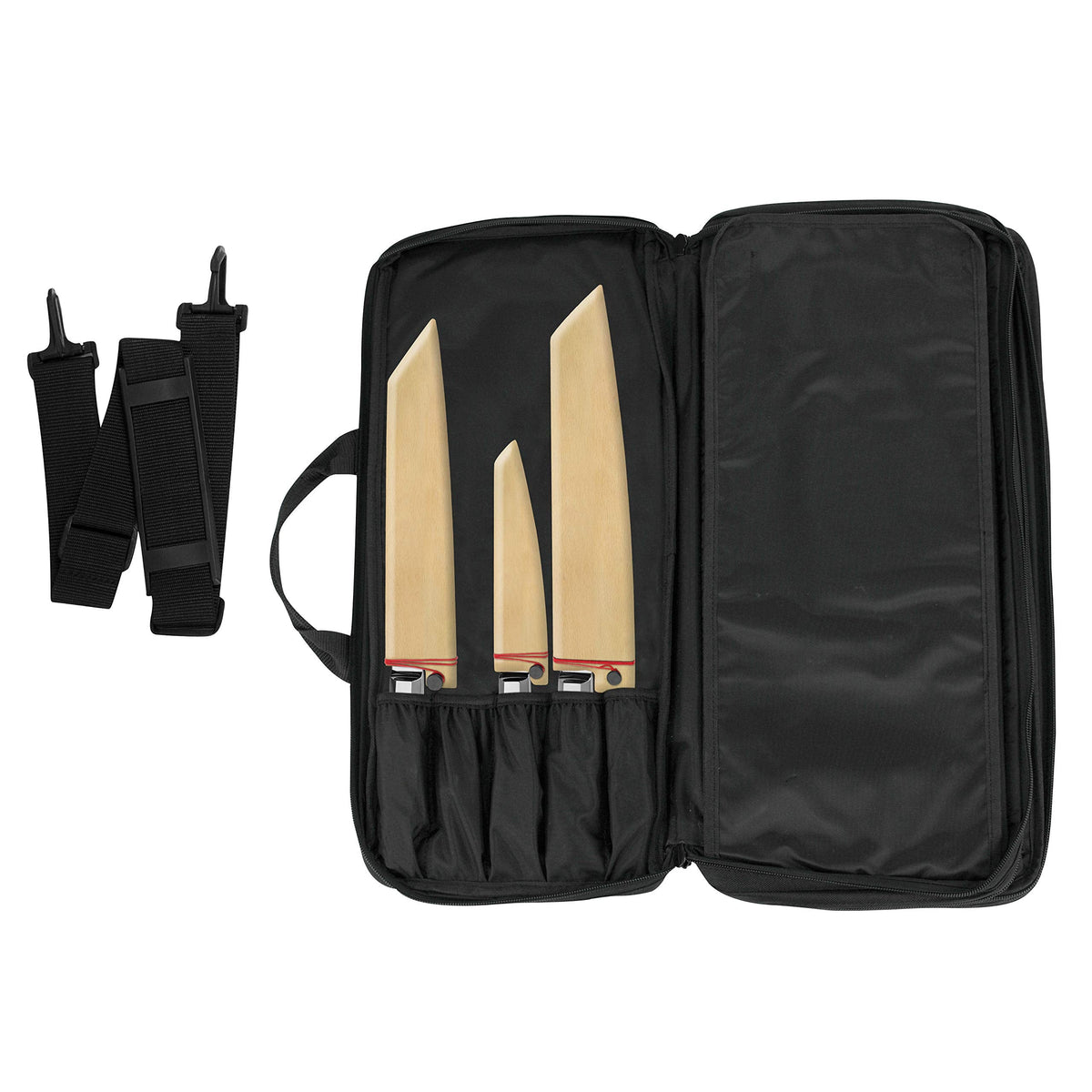Shun Knife Roll, 20 Slot Kitchen Knife Holder, Carrying Case for Culinary Students and Professional Chefs, Sturdy Construction