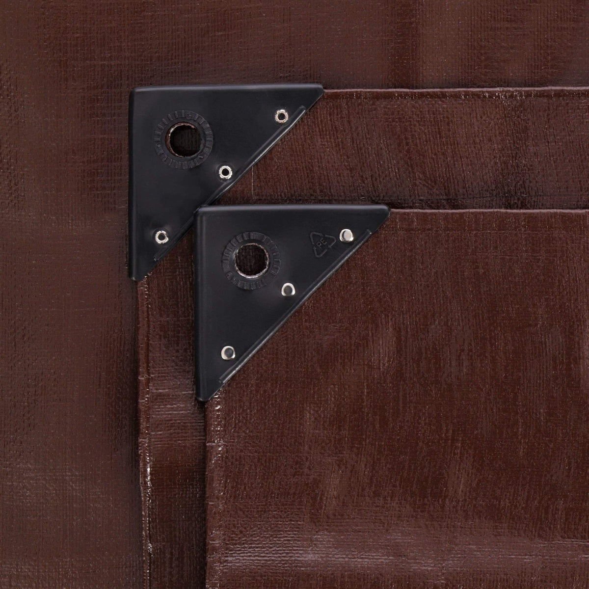 WHITEDUCK Super Heavy Duty Poly Tarp Cover 16 Mil & 10 Mil with Grommets and Reinforced Edges (Brown, White & Silver Black) (Brown- 16 Mil, 40' x 60')