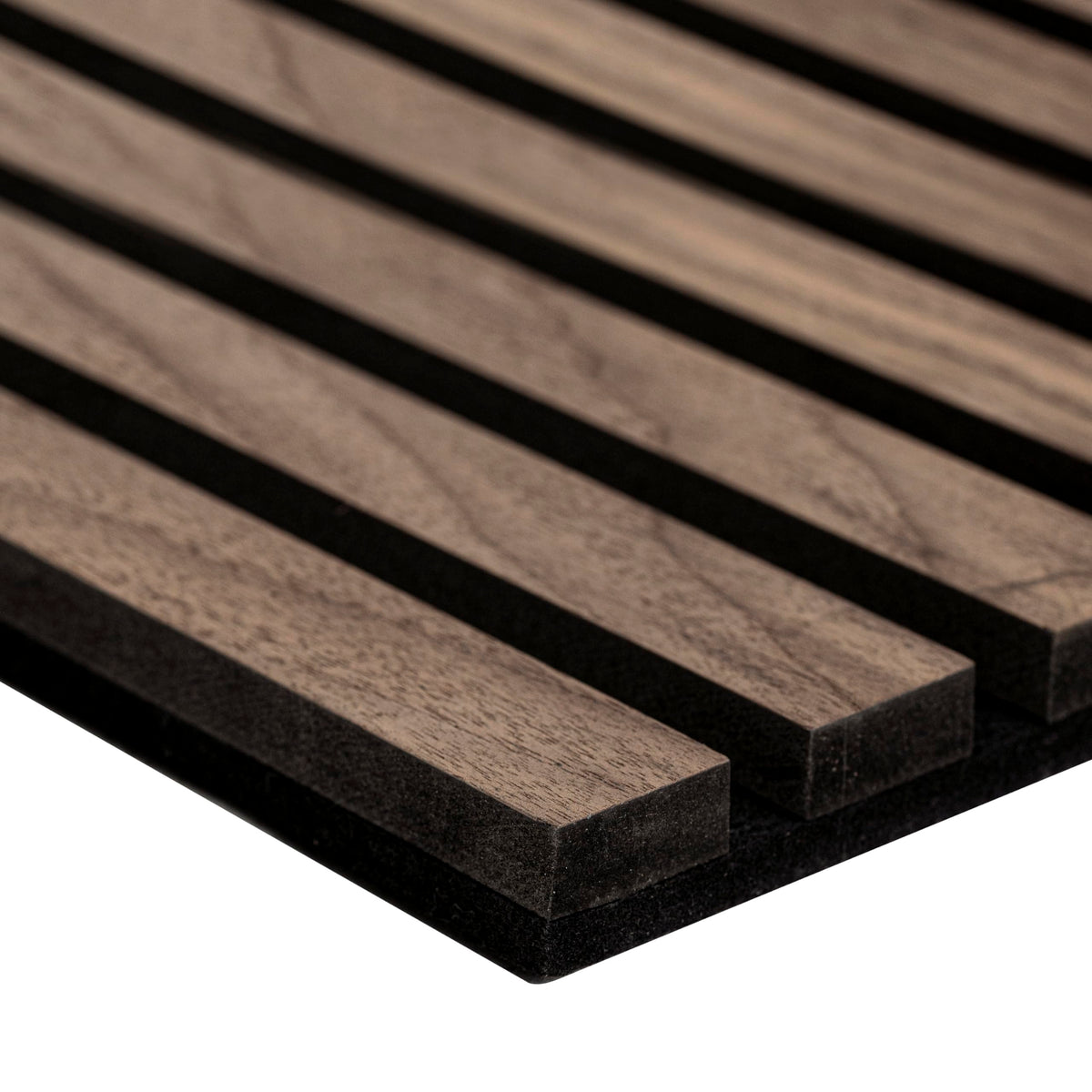MSI 4-Pack Acoustic Wood Slat Wall Panels for Interior Decor, 3D Fluted Sound Absorbing Wood Paneling for Accent Wall Ceiling Kitchen Living Room Bedroom, Eco-Friendly MDF - 9.5 in. x 94.5 in. - Tawny