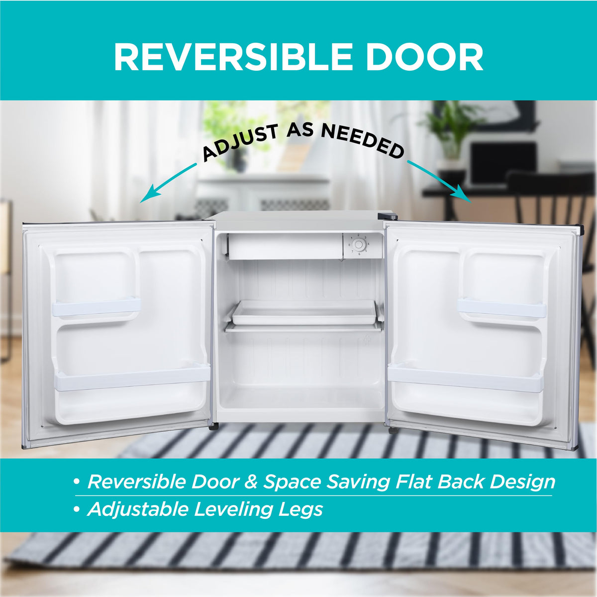 BLACK+DECKER 1.7 Cu. Ft. Compact Refrigerator, ENERGY STAR Certified, Single Door Mini Fridge with Chiller Compartment, Personal Fridge for Home or Dorm Room, R600a Refrigerant, BCRK17V,Stainless Look