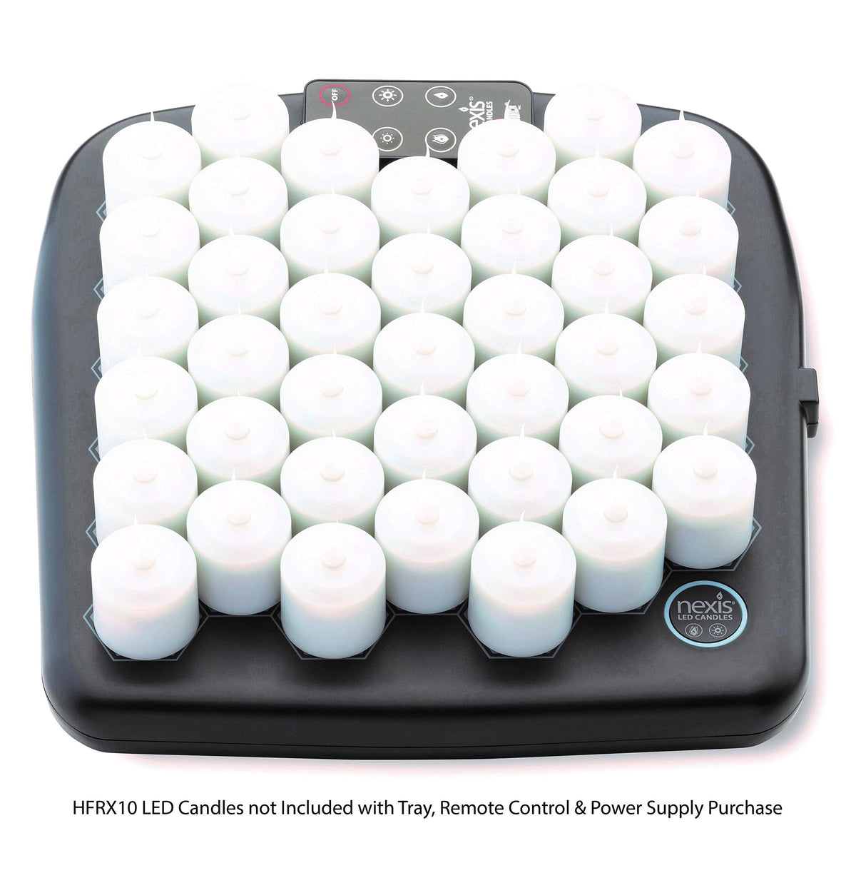 Hollowick® Nexis™ Flameless Kit: (1) Charging Tray, (1) Magnetic Cord and US Power Supply, (1) Remote Magnetic Control (1 Kit)