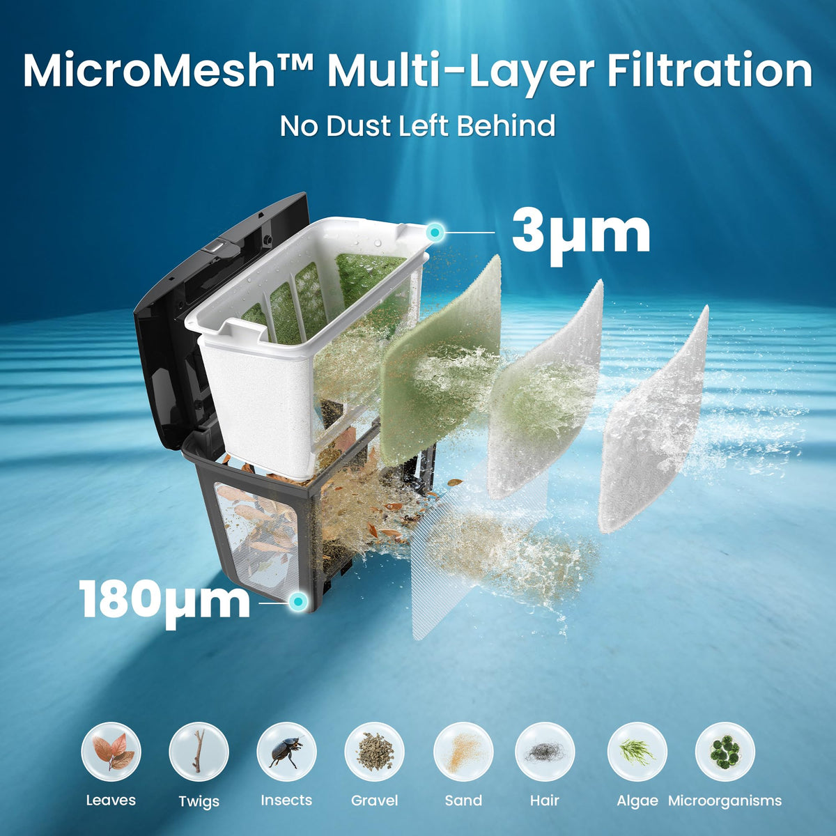 AIPER Scuba V3 AI Vision Cordless Robotic Pool Cleaner, Include Wireless Charging Dock, Smart Waterline Parking & Featherlight Design, Micromesh Multi-Layer Filtration, Grey