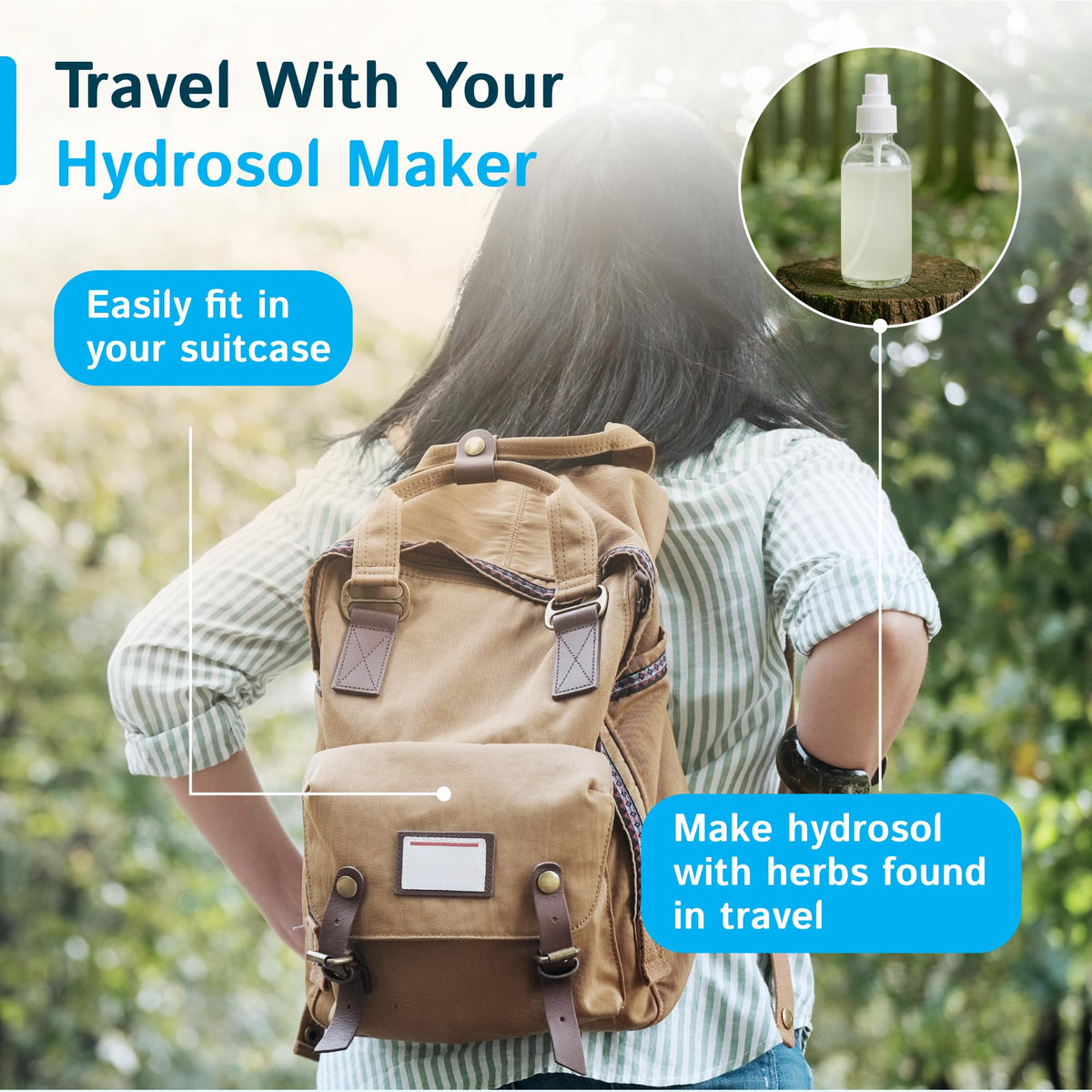 LETIME Hydrosol Maker, Steam Distillation Equipment for Making Hydrosol and Essential Oil, KD5 Stainless Steel Hydrosol Distiller, Plug and Play Distillation Kit, Portable Hydrosol Machine