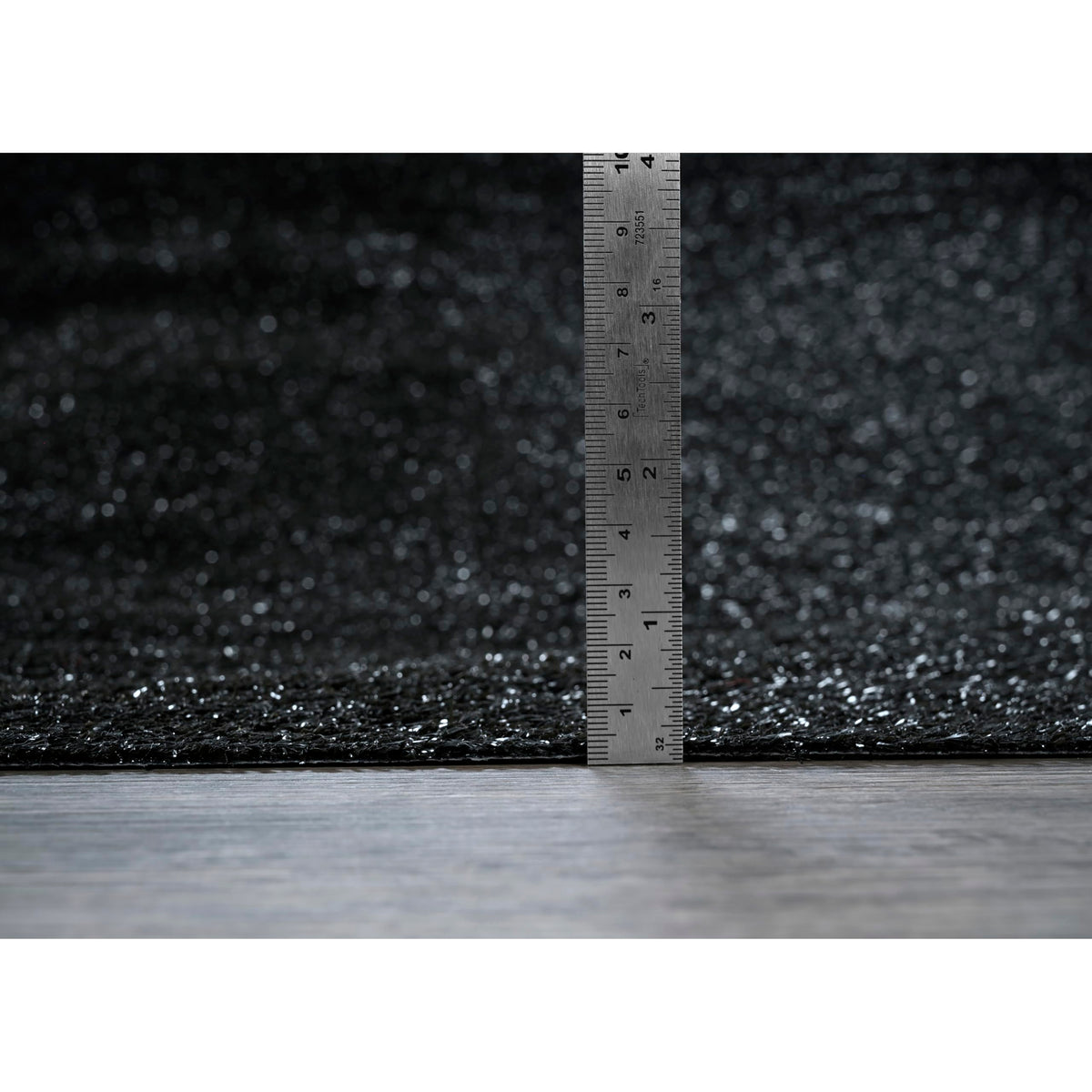 Garland Rug Black Artificial Grass 12 Ft. X 12 Ft. Large Indoor/Outdoor Area Rug -Lush Black Durable, and Low-Maintenance for Patios, Lawns, and More