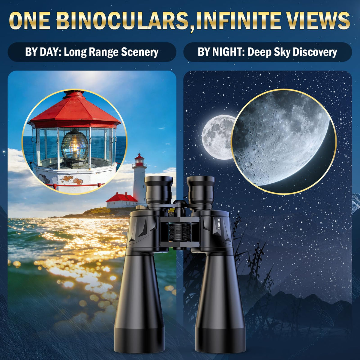 Sogries Binoculars for Adults High Powered, 10x35 HD Binoculars with 70MM Large Objective Lens, BAK4 Prism & FMC Optics for Bird Watching, Stargazing, Hunting & Travel