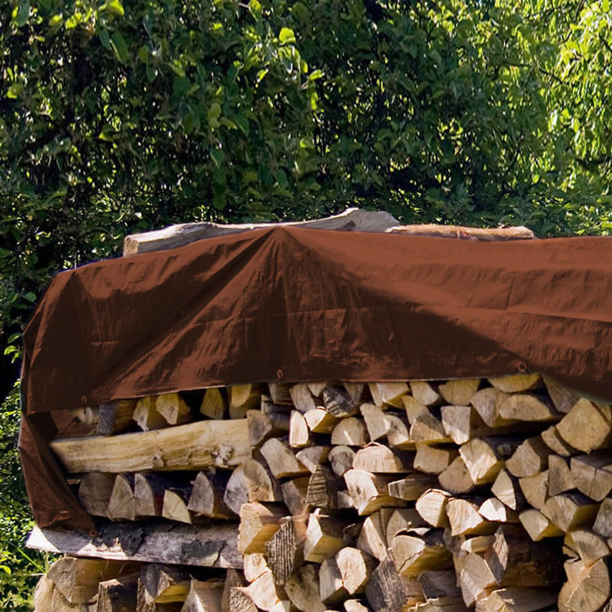 40x60Ft,Tarps Heavy Duty Waterproof, 10Mil Poly Tarps, Brown Multipurpose Tarpaulin with Metal Grommets, Edge Reinforcement Tear Resistant, UV Resistant, Camping, Outdoor Coverings