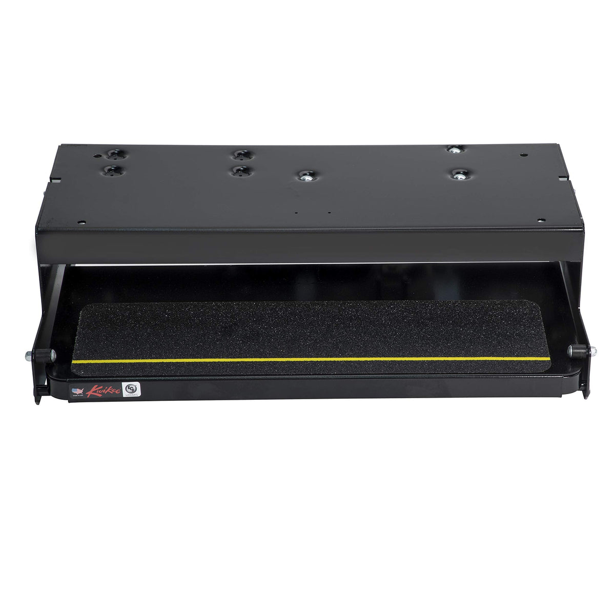 Kwikee 26 Series Electric Step Assembly, Standard Drive Operation, Power Switch Kit for RV, Travel Trailers, 8.5" Step Rise, Anti-Slip Surface, 12V DC Motor, Steel Construction - 3711361
