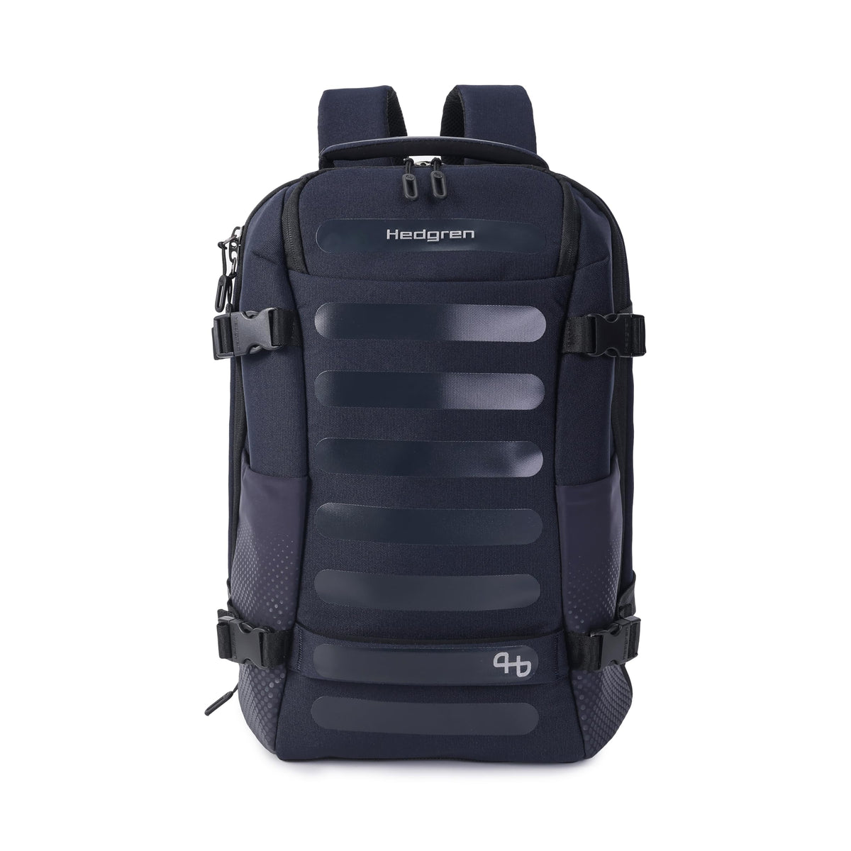 Hedgren TRIP Travel Backpack – Expandable, Water-Repellent RPET with RFID Blocking, Laptop & Clothing Compartments, Rain Cover & Smart Sleeve for Carry-On - 28.5 L (Peacoat Blue)