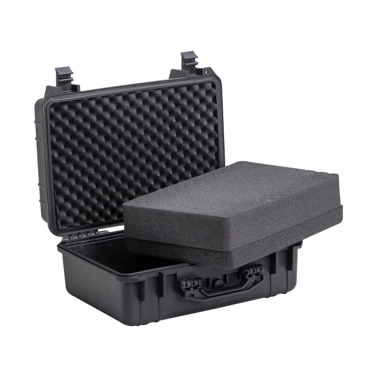 MEIJIA Portable All Weather Waterproof Camera Case with Customized Fit Foam,Fit Use of Drones,Camera,Equipments,Pistols,Elegant Black(18.3 ”x14.57”x8.66”)