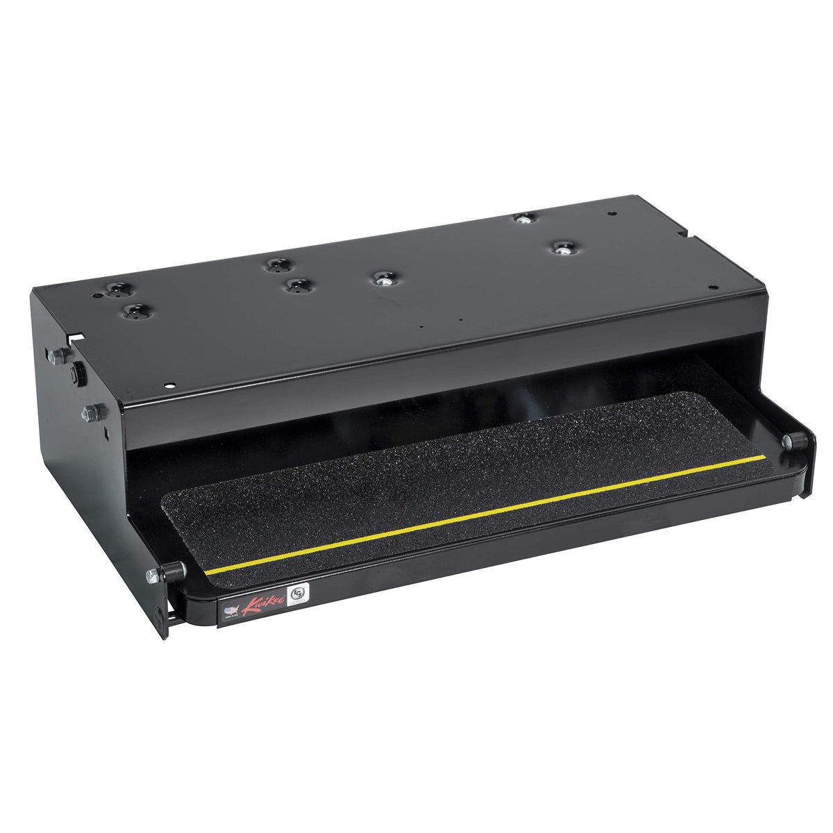Kwikee 26 Series Electric Step Assembly, Logic Control Unit, Power Switch Kit for RV, Travel Trailers, Hidden Light, 8.5" Step Rise, Anti-Slip Surface, 12V DC Motor, Steel Construction - 3711363