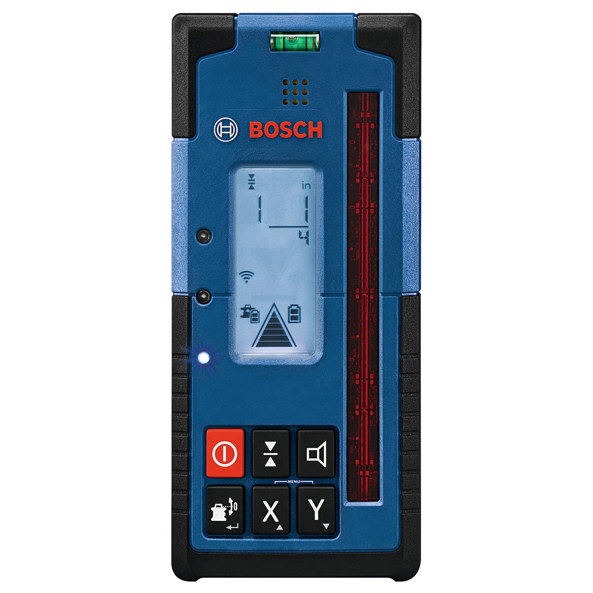 BOSCH LR40 2000 ft Red-Beam Rotary Laser Receiver, Includes Mounting Bracket & 2 AA Batteries
