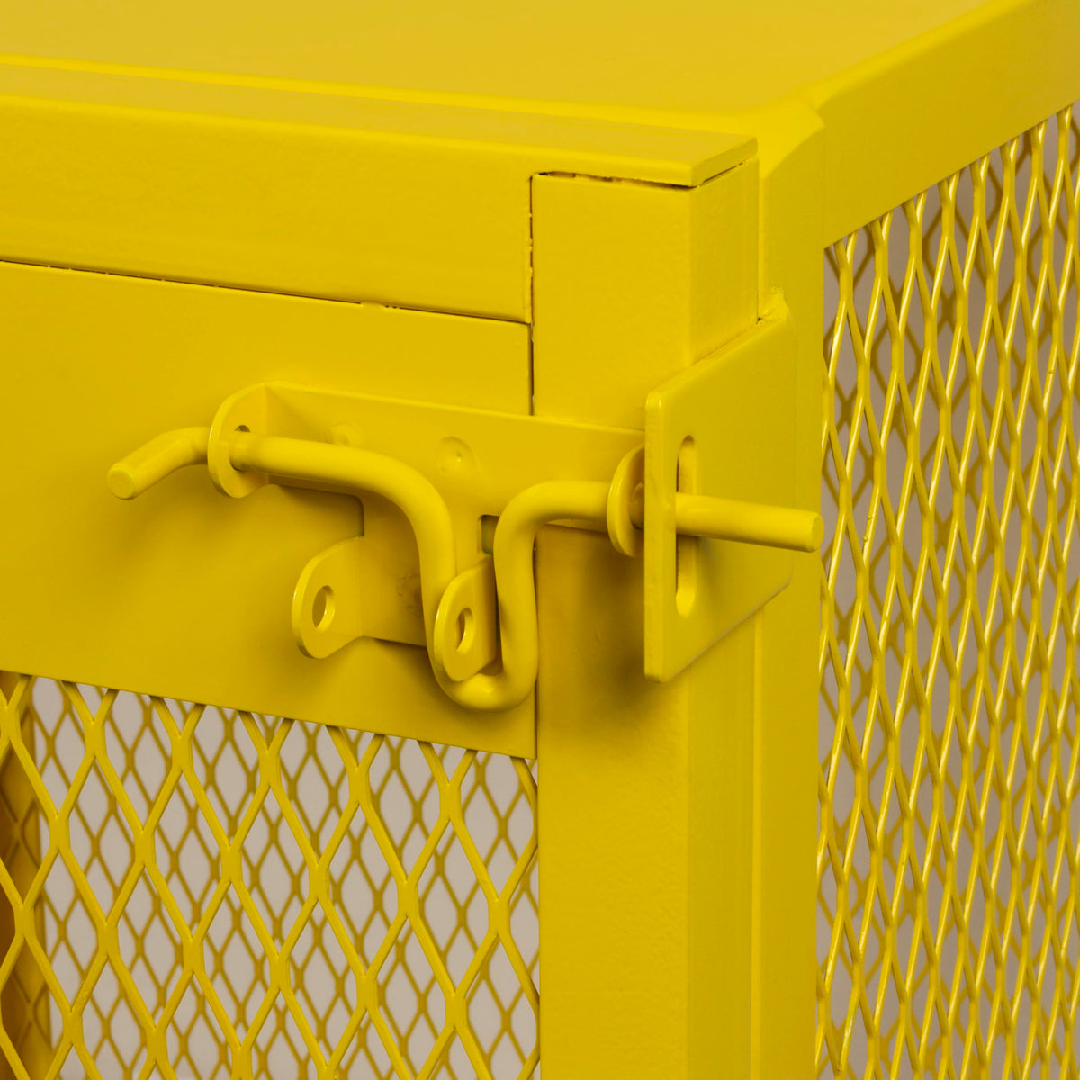 Jamco CW330YPQA Vertical Storage Cylinder Cabinet for Storing Forklift Propane Gas Tanks, 4 Cylinder Capacity, 14-Gauge Steel, 33" x 34" x 40", Yellow