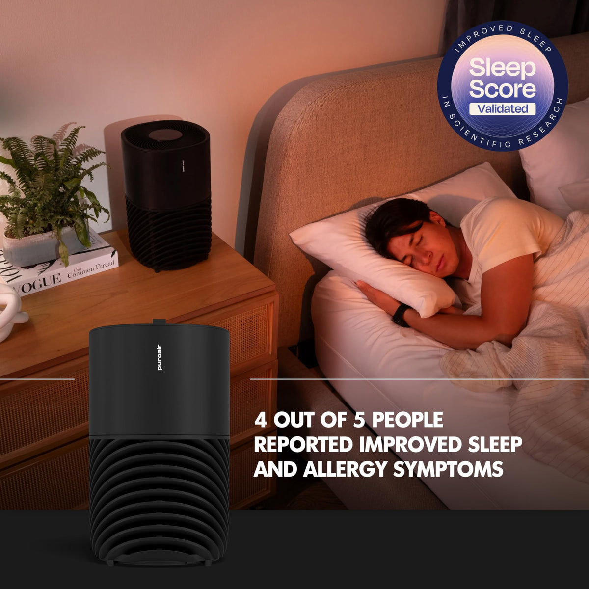 PuroAir 130x HEPA Air Purifiers for Home Pets - Covers Up To 600 Sq Ft - Filters Up To 99.9% of Pollutants, Smoke, Pollen, Dust - Quiet HEPA Air Filter - Air Purifiers for Bedroom (2 Pack)