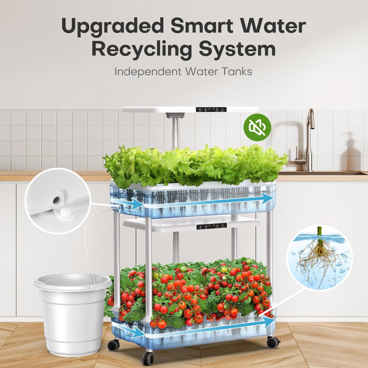 Hydroponics Growing System Indoor Garden with 167pcs Seed Compatible