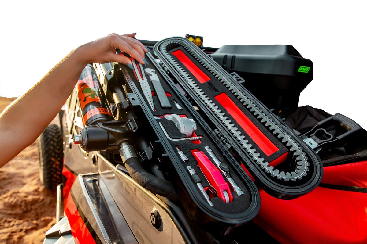 Savage Boxo Tool Kit. UTV Belt Storage Case with the BOXO USA tools to change your OEM Belt for Polaris and CanAm SXS