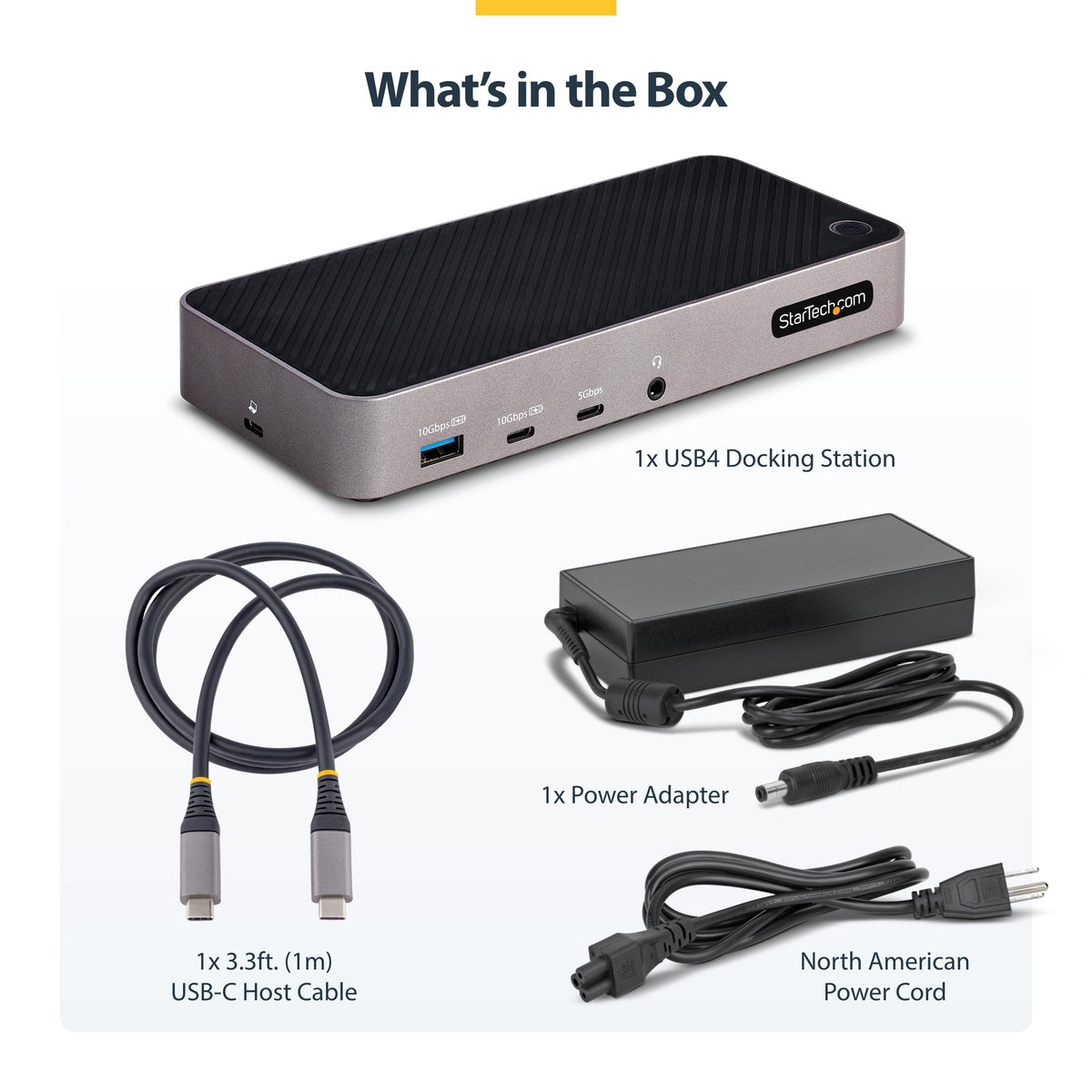 StarTech.com USB-C Triple Monitor Docking Station for MacBook Pro / Air M1 M2 M3 M4 & Windows, Universal 4K HDMI DP Dock, Thunderbolt Compatible, 100W Laptop Charging (116N-USBC-DOCK)