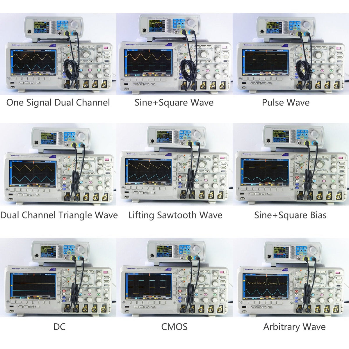 Koolertron Upgraded 30MHz DDS Signal Generator Counter,High Precision Dual-Channel Arbitrary Waveform Function Generator Frequency Meter 200MSa/s (30MHz)