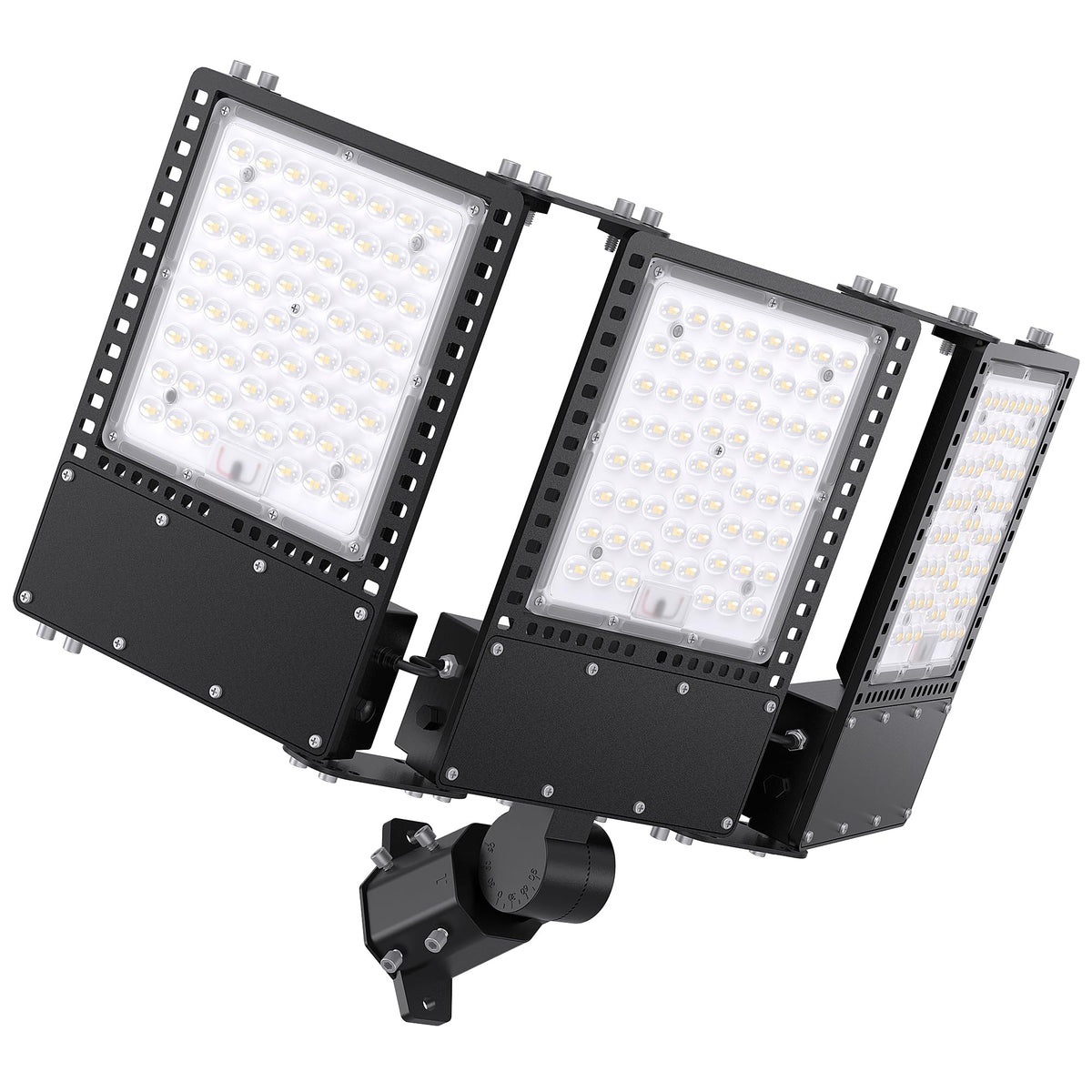 SOLLA 2025 New Upgraded 300W Dusk to Dawn LED Parking Lot Light 45000lm 5000K, ETL, AC85-277V, IP67 Waterproof Adjustable 3-Head Street Lights Outdoor, Pole & Wall-Mounted Flood Lights for Stadium
